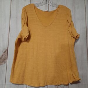 Retrelogy‎ Blouse Ladies Size 3x Gold Classic Core